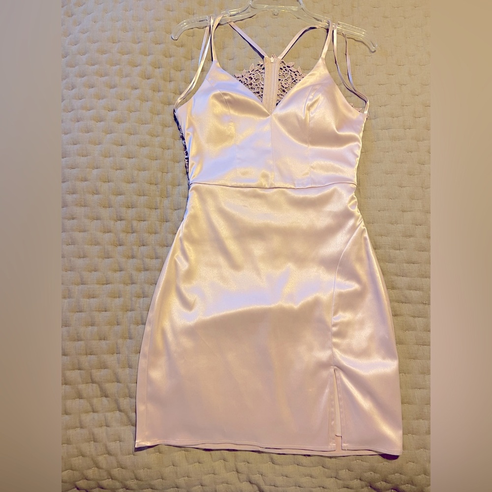Champagne mini cocktail dress